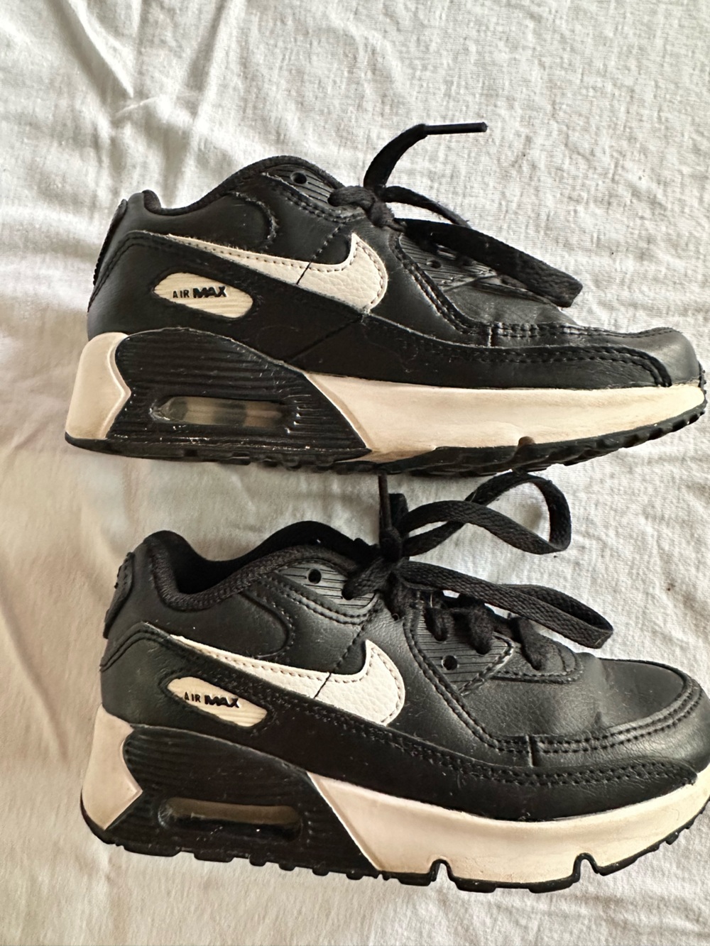 Nike Kids Black and White Air Max Sneakers